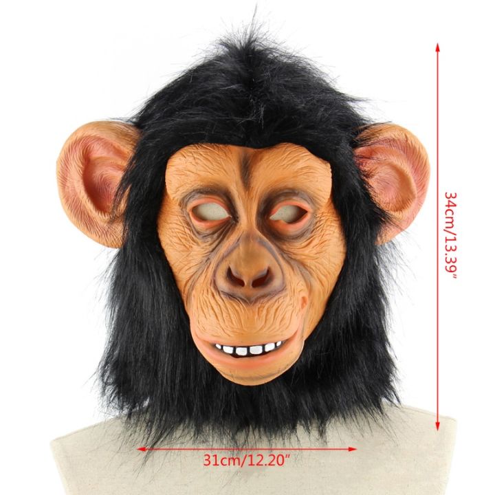 live-หน้ากากลิง-สัตว์น่าขนลุก-กอริลล่า-หน้ากากหัว-ตกแต่งปาร์ตี้ฮาโลวีน