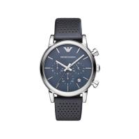 นาฬิกาข้อมือผู้ชาย EMPORIO ARMANI Classic Chronograph Navy Dial Mens Watch AR1736