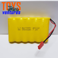 แบตเตอรี่​ชาร์จ​ 7.2V 3500mAh แจ๊ค​แดง สำหรับ​ของเล่น​บังคับ​ (คนไทยขาย คนไทยส่งครับ)