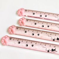 【YP】 1pc Kawaii Cats Claw Glitter Measuring Ruler Student Stationery 15cm