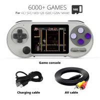 SF2000 Retro Handheld Game Console Player 3 Inch Mini Portable Game Console Built-In 6000 Games Video Games Support AV Output