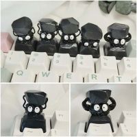 New Manual DIY Customized Cartoon Black Spirit Key Cap Cross Axis Creative ESC Mechanical Keyboard Key Cap