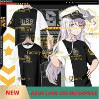 ใหม่อะนิเมะ Azur Lane USS องค์กร Uss Benson T เสื้อญี่ปุ่นผู้ชายผู้หญิงหลวม3D พิมพ์แขนสั้น T Unisex Casual Top คอสเพลย์