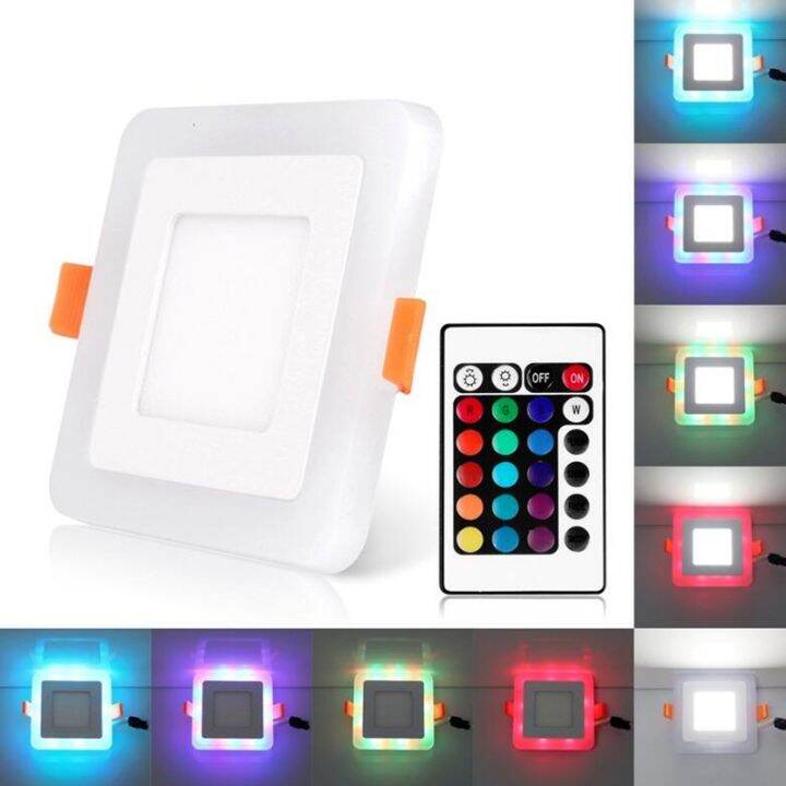 Square LED RGB Downlight Remote Control Design 6W 9W 16W 24W LED ...