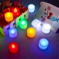 12/24/48pcs Pack New Year Candles LED Lights Battery Powered Reusable Night Lamp for Wedding Birthday Party Anniversary Decor