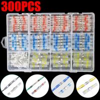 250/100Pcs Solder Seal Wire Connectors - Heat Shrink Solder Butt Connectors - Solder Connector Kit - Automotive Marine Insulated