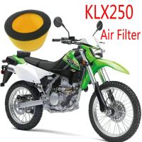 /Span♚ชิ้นส่วนที่ทำความสะอาดรถจักรยานยนต์ตัวกรองอากาศ Kawasaki KLX250 KX125 KLX250S KLX KX 250 S SF KX500 KX250 KLX650R KLX650