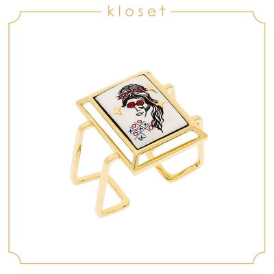 kloset (AW15-ACC014) กำไล กำไลหน้าผู้หญิง เข็กำไลเซลามิค