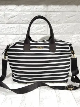 Kate spade black store and white striped bag