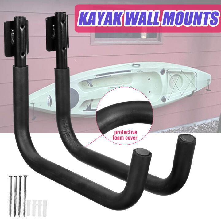 Steel Kayak Wall Mount Hangers Cradle Brackets For Kayaks Canoes