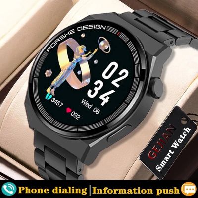 ZZOOI GEJIAN AMOLED Smartwatch Bluetooth  Business Watch For Men Smart Watch HD Screen 300mAh Large Battery Capacity Fitness Clock