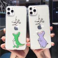 [Phone case] CuteCartoon AnimalDinosaur ClearCase13 Pro12 11 XXR 7 8 Plus ปกอ่อนใส