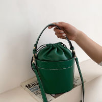 Tote Bucket Bag  Summer Fashion New High-quality PU Leather Womens Designer Handbag Drawstring Shoulder Messenger Bag