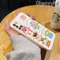 Chenyyka เคสโทรศัพท์ปลอกสำหรับ Samsung Galaxy M31ชั้นหนึ่งทำจากซิลิโคนขอบนิ่มการ์ตูนทอยสตอรี่ไม้เรืองแสงเคสโทรศัพท์ชุบโลหะหรูหราแฟชั่นกันกระแทกเคสป้องกันเลนส์กล้องคลุมทั้งหมด