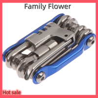 Family Flower Flash Sale Multitool เครื่องมือซ่อมจักรยานโซ่ HEX Spoke ประแจไขควง11 in 1ชุด