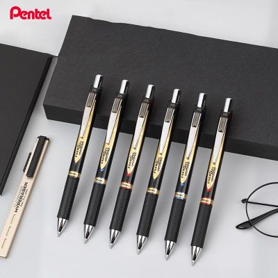 6Pcs Pentel ENERGEL Quick-Drying Waterproof Gel Pen BLP75 Business Office Signature Pen 0.5Mm Bullet Tip Black Red Blue Ink