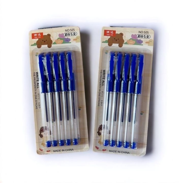 ปากกาแพ็ค5-ด้ามสีน้ำเงิน
