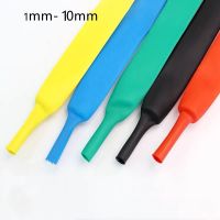 2METER/LOT 2:1 Black colour Insulating sleeve 1mm 1..5  2 3  4 5 6 7 8mm 9mm 10mm Diameter heat shrink tube DIY Connector Repair Electrical Circuitry