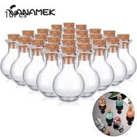 10pcs Clear Drifting Bottles Small Wishing Bottles With Cork Stoppers Mini Glass Bottles For Wedding Birthday Party Diy Crafts