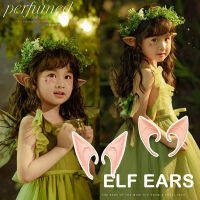 1คู่ Elf Ears ฮาโลวีนตกแต่งสำหรับงานปาร์ตี้ Christmas Decor เครื่องแต่งกายเทศกาลคอสเพลย์จำลอง ชุด หูเอลฟ์ จำลอง