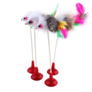 Funny Pet small animals Cat Toys for Cats and dog Feather Mouse Bottom