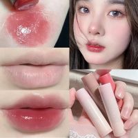 3สี Crystal Jelly Lip Balm Cherry Red Mirror ลิปกลอส Natural Moisturizing Anti-Drying Deep Repair Nourishing Lipsticks