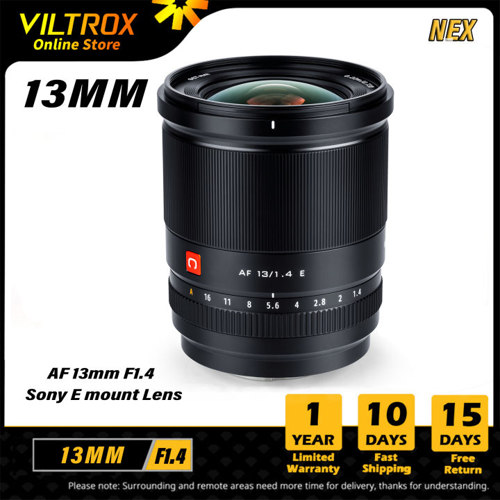 viltrox-13มม-f1-4-sony-e-mount-เลนส์มุมกว้าง-auto-focus-สำหรับเลนส์-sony-เลนส์-a6600-a6000-zv-e10-a7iii-a7riii-กล้องเลนส์
