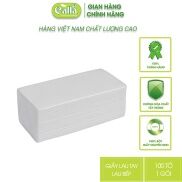 Giấy lau tay + bếp trắng 100 tờ siêu dày dai, không mủn, thấm dầu mỡ