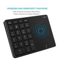 ปุ่มกดตัวเลขไร้สาย2.4G Bluetooth-Compatible Mini Numeric Keyboard Financial Accounting Number Keyboard For Laptop Notebook