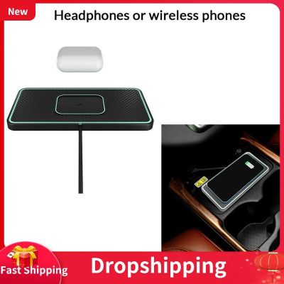 New 2-in-1 Fast Charging Car Wireless Charger Pad Non-slip Separate Design For Airport Iphone Samsung Mobile Phone Rubber