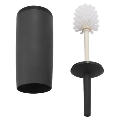 Toilet Brushes and Holders Toilet Bowl Brush with Holder Black for Bathrooms Modern Design Toilet Brush with Lid Longe