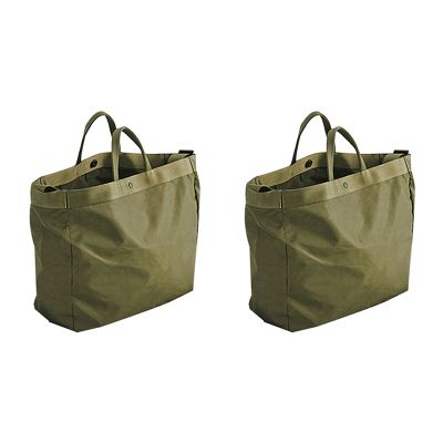2X Nylon Portable Shoulder Bag for Travel Outdoor Sports,Waterproof Handbag,Vintage Casual Tote Bags for Men,Green