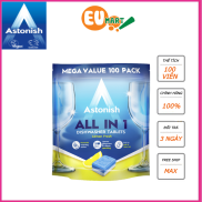 Viên rửa chén bát all in one Astonish 100 viên tích hợp đầy muối tẩy sạch