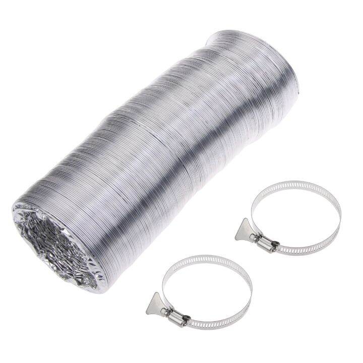 Aluminum Foil Duct Hose Pipes Fitting Kitchen Flexible Exhaust Inline