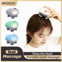 ZZOOI Small Head Massager Portable Relaxation Head Massage Whole Body Two-color Massager Neck Massage