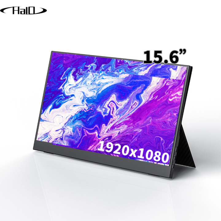 Best Resolution For 15.6 Inch Laptop HALO 15.6-inch Portable Monitor Resolution 1920x1080 Full HD Self