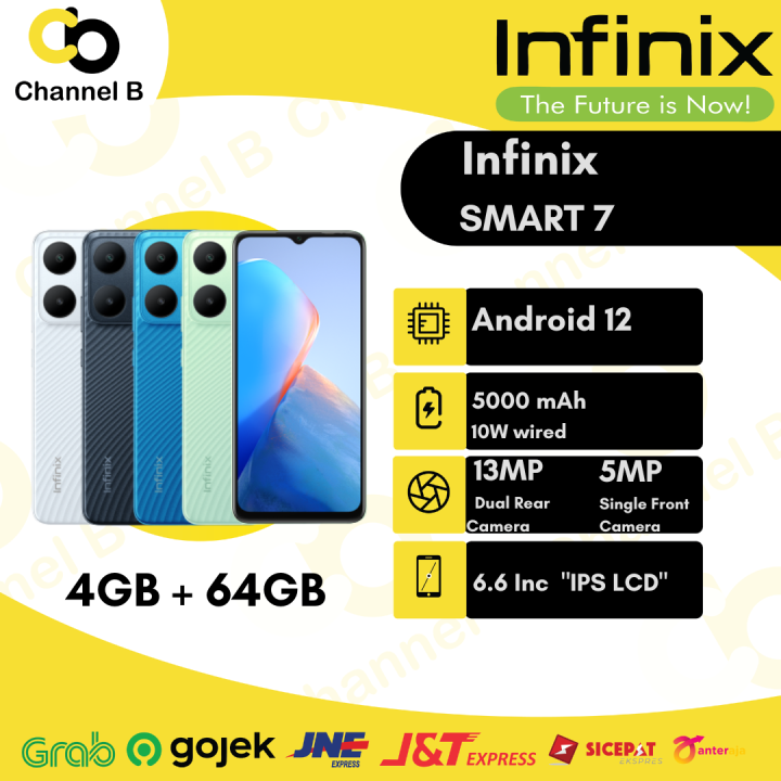 Infinix Smart 7 [ X6515 ] - Handphone ( Ram 4GB / Rom 64GB ) - Garansi ...