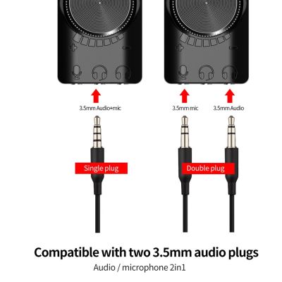 หูฟังออดิโอ USB ภายนอกอะแดปเตอร์แปลงการ์ดเสียง GS3 7.1ช่องสำหรับพีซี LSK3825การ์ดเสียง