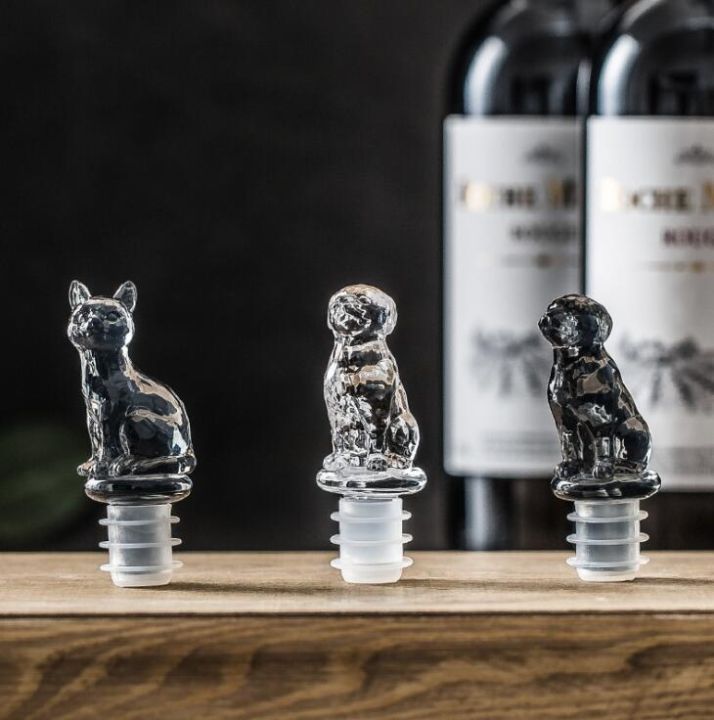 red-wine-keep-fresh-bottle-stopper-silicone-mold-for-diy-handmade-crystal-cat-dog-crown-wine-bottle-cap-resin-mould-home-crafts