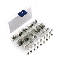 72pcs 6x30mm Fuse Assorted Kit Fast-Blow Glass Fuses 0.5A 1A 2A 3A 5A 10A 15A 20A 30A AMP Quick Blow Car Glass Tube Fuses Set Fuses Accessories