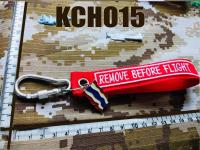 พวงกุญแจ พวงกุญแจปัก ถอดก่อนบิน ธงชาติไทย KEY CHAIN REMOVE BEFORE FLIGHT สีแดงเพื่อใช้ สะสม ของฝาก งานสวย / KCH015 DeeDee2Pakcom