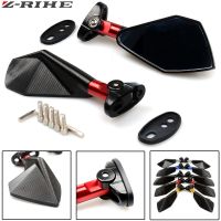 Universal Aluminum CNC Motorcycle Rearview Side Mirror For Kawasaki ZX6R ZX7R ZX10R ZX14R NINJA650R ER6N Z750 Z800 Z1000 Yamaha