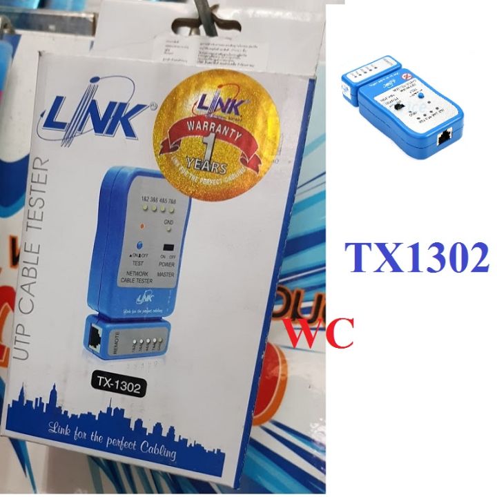 อุปกรณ์ทดสอบสัญญาณสาย-lan-สายโทรศัพท์-cable-tester-link-tx-1302