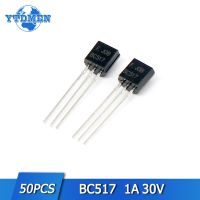 50pcs BC517 ทรานซิสเตอร์ดาร์ลิงตันทรานซิสเตอร์ชุด 30v 1a เครื่องขยายเสียงซิลิคอน NPN Triode ทรานซิสเตอร์ TO-92 BJT ในสต็อก