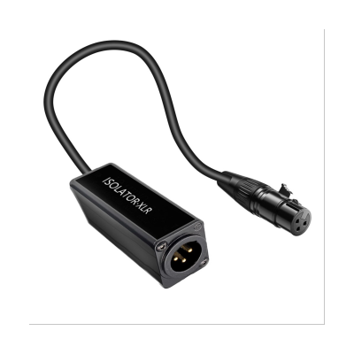 Audio Cable Isolator XLR Eliminates Noise Ground Loop Audio Isolator Anti-Interference Current Sound Eliminates Noise