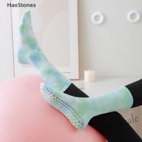 【hot sale】❀☈ C04 HaoStones Women Female Pilates Yoga Yoga Socks Tie Dye Grip Socks Sport Yoga Socks Anti Slip Pilates MY