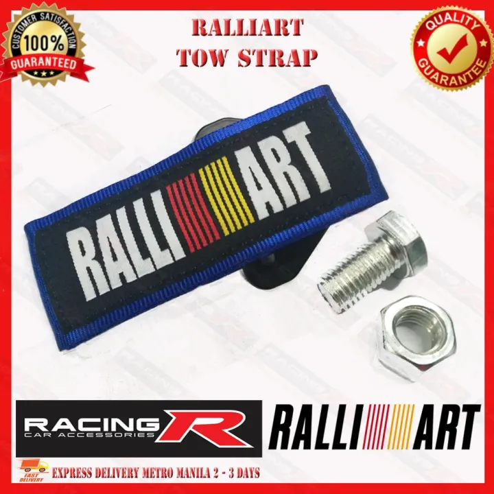 Ralliart Tow Strap ( Blue ) ( Car Accessories ) Lazada PH