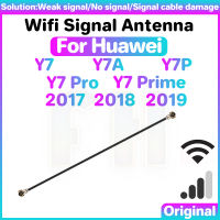 เสาอากาศสัญญาณ Wifi สำหรับ Huawei Y7A Y7P Y7รุ่น Prime Pro 2018 2019 Y9S สายริบบิ้นสัญญาณขั้วต่อคู่สาย Wi-Fi ริบบิ้นเสาอากาศทางอากาศสายเคเบิลงอได้ลวดซ่อมแซมชิ้นส่วน