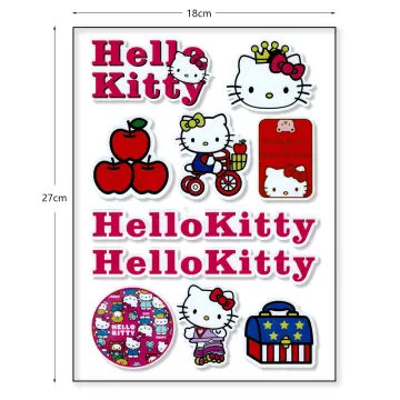 Cute Hello Kitty with Strawberry Sticker Vinyl Decal Windows Laptops  Waterproof!