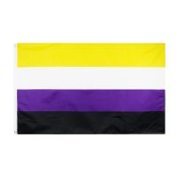 ✔✟☃ 3Jflag 3x5Fts 90X150cm NB Pride Genderqueer GQ Gender Identity NONBINARY Non-Binary Flag For Decoration